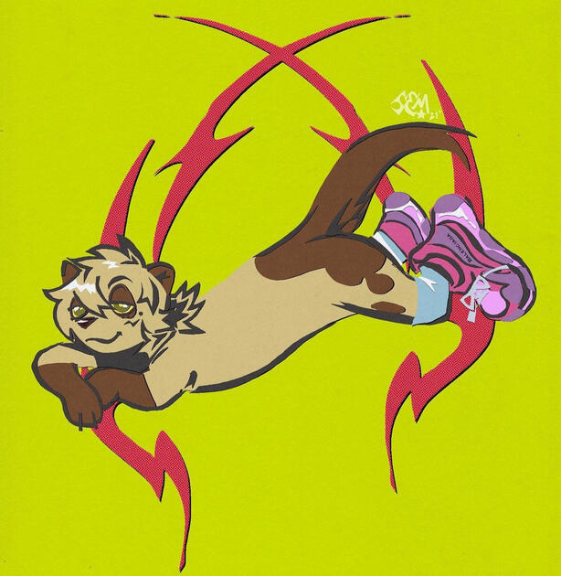 Paper art illustration test